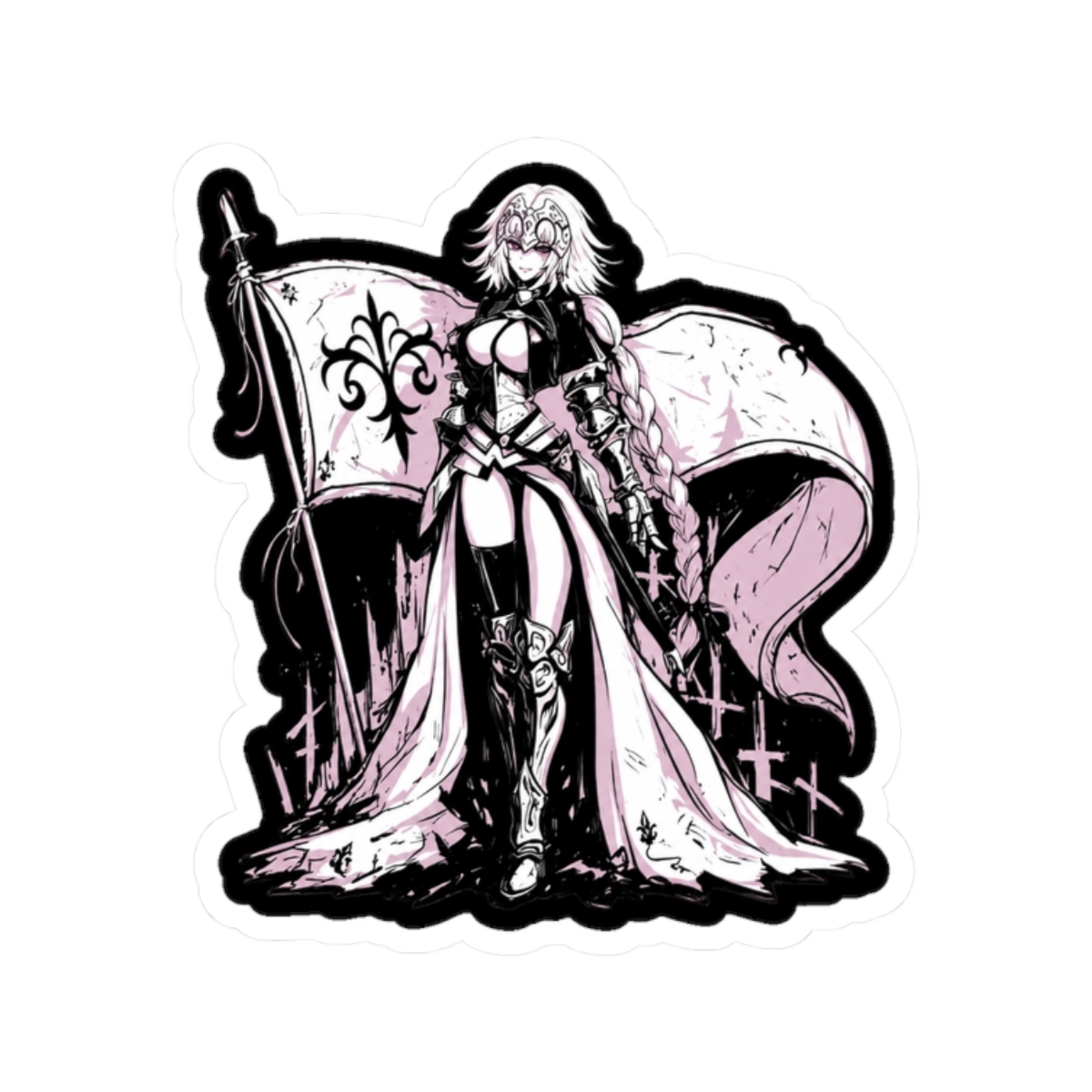 jeanne d arc - fate series Sticker - alternate angle 3, merchandise