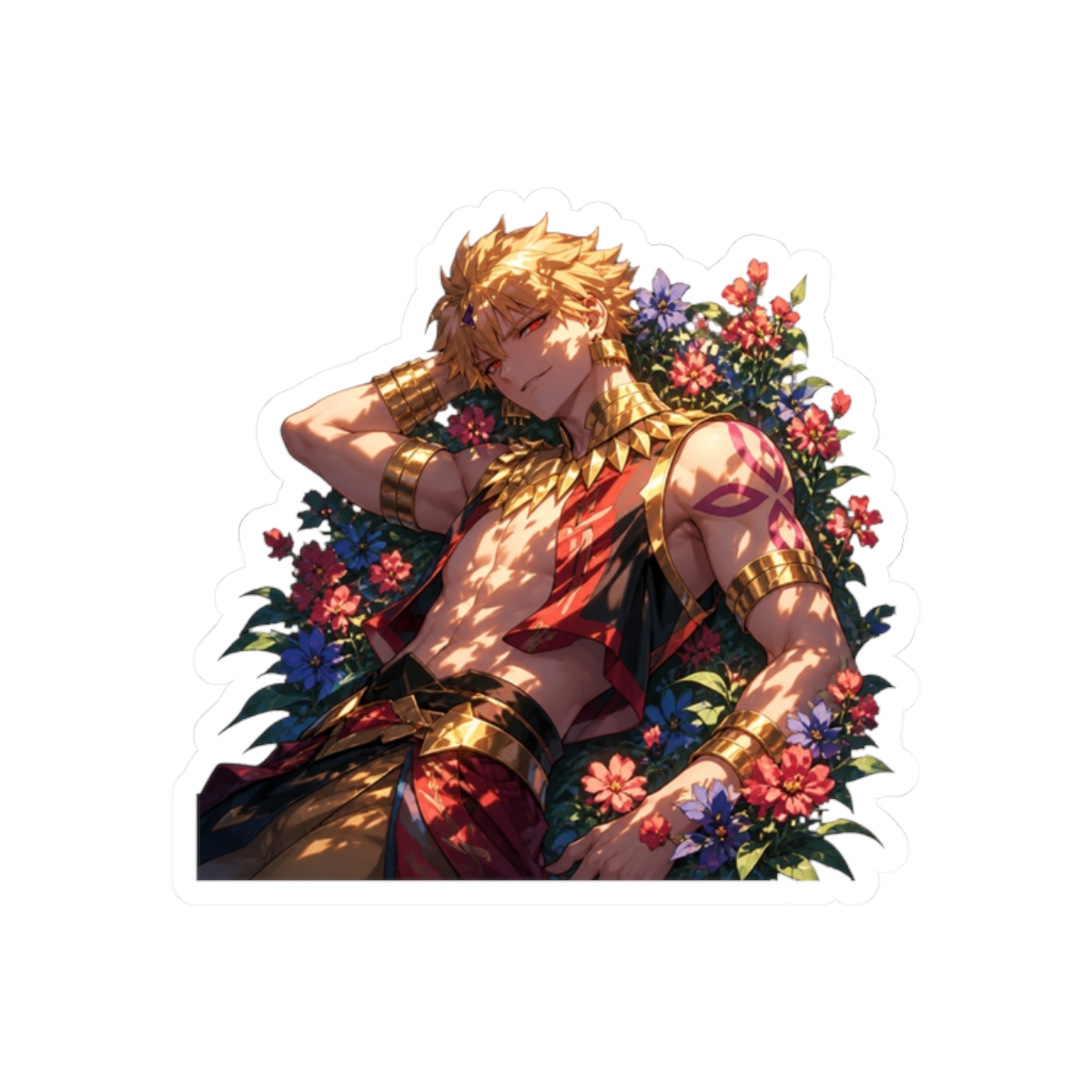 Gilgamesh Fate Grand Order Golden Floral Kingly Stare | Fate Series - alternate angle 3, merchandise