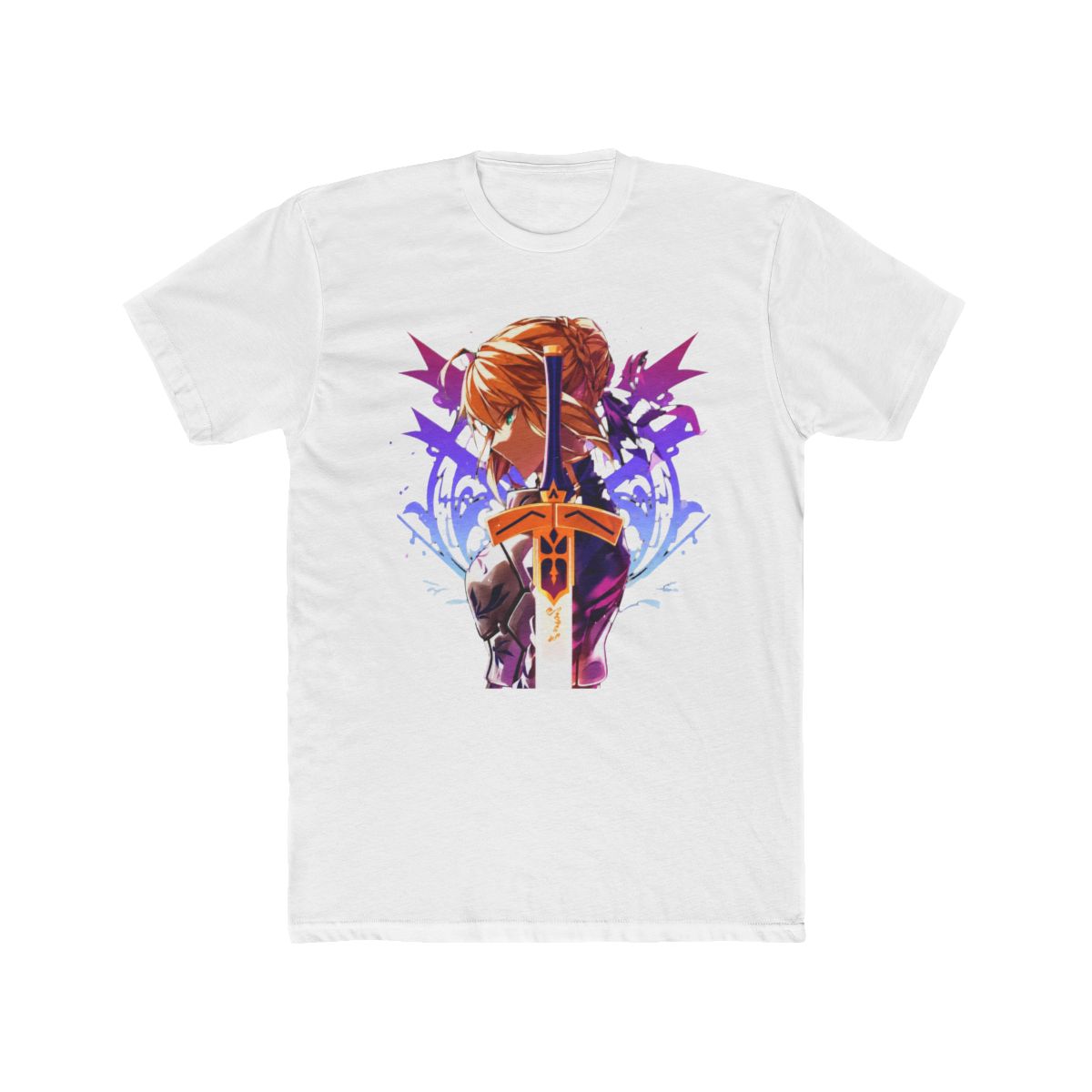 Saber Artoria with Excalibur Sword T Shirt | Fate Series - Official T-Shirts merchandise