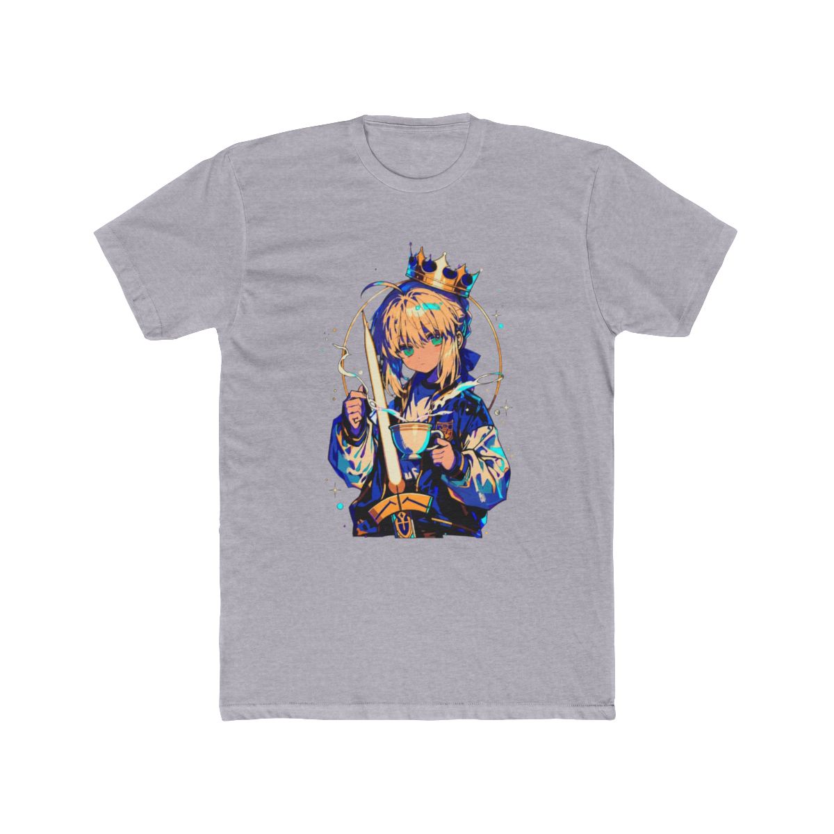 Saber Artoria Pendragon Royal Fan Art T Shirt | Fate Series - alternate angle 5, merchandise