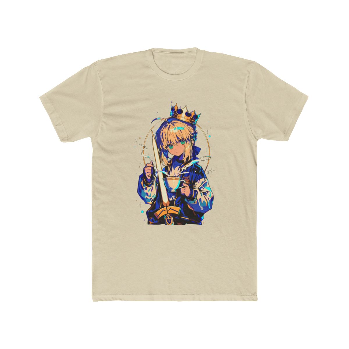 Saber Artoria Pendragon Royal Fan Art T Shirt | Fate Series - alternate angle 4, merchandise