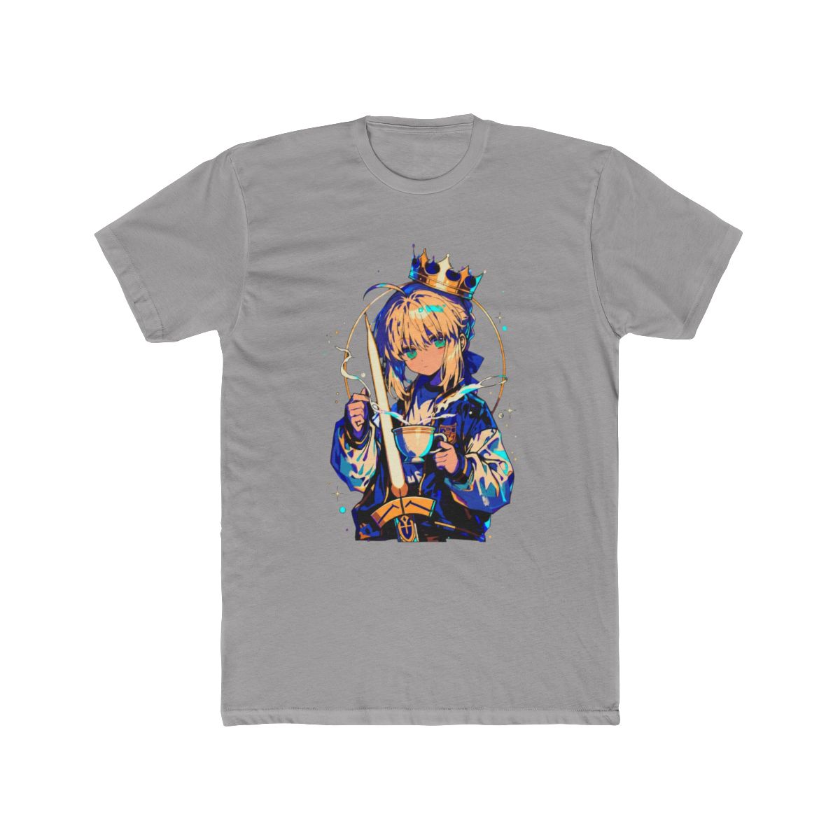 Saber Artoria Pendragon Royal Fan Art T Shirt | Fate Series - alternate angle 2, merchandise