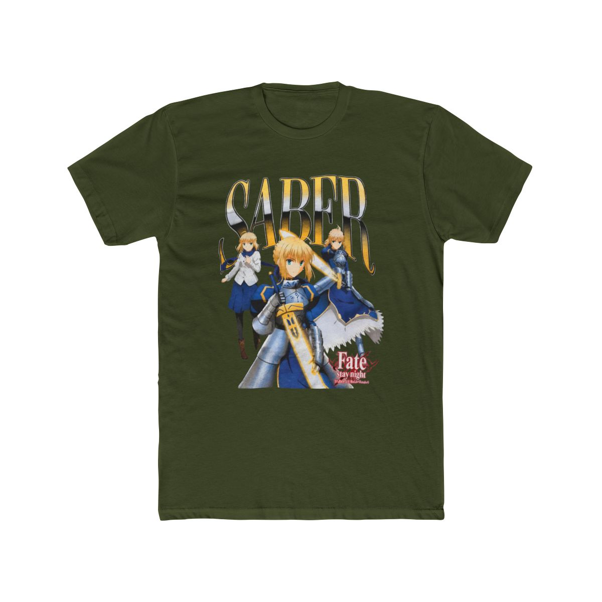 Fate/Stay Night: Unlimited Blade Works Saber Mineral Wash T Shirt | Fate Series - alternate angle 4, merchandise